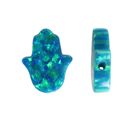 mano de fátima opal 11x13mm blue zircon 36 x und