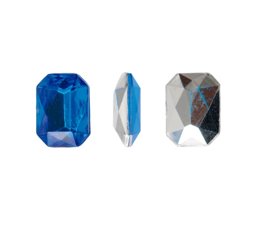 [14565] Acrilico K1012 octagon con cono 6x8mm capri blue 4 x und