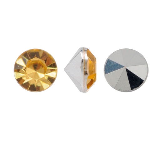 [15067] Acrilico K1010 redondo chaton 5.5mm light colorado topaz 30 x und