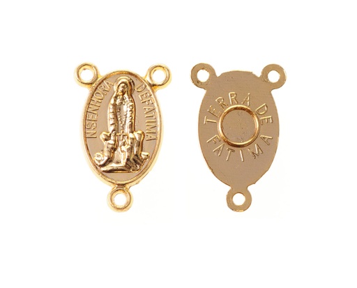 [15678] Dije crucero virgen fatima 963 20x12mm/rodio x und