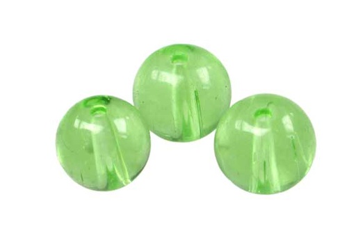 [16044] Vidrio hindú 11006 8mm redondo 6 verde x und