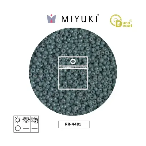 [16474] Mostacilla Miyuki rocalla 11/0 RR4481 eucalyptus  x 50g