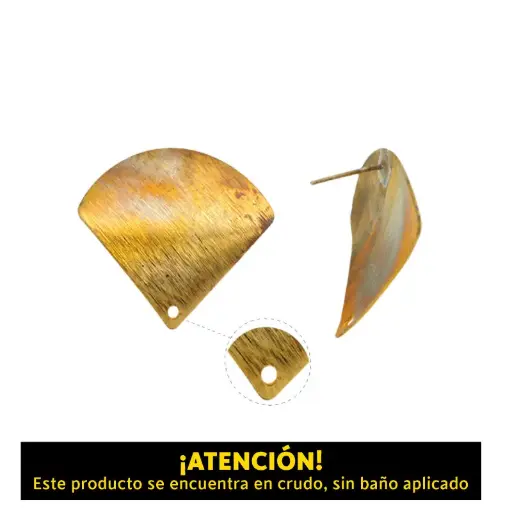Aretes abanico MA-180011 30x28mm/R x par