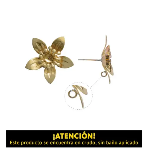 Aretes flor BW00228 23mm/R x par