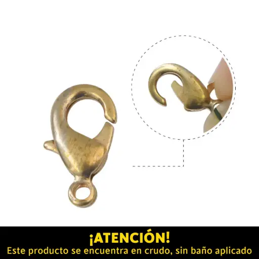 [22640] Broche lobster 065A/15mm/Raw x 100unds