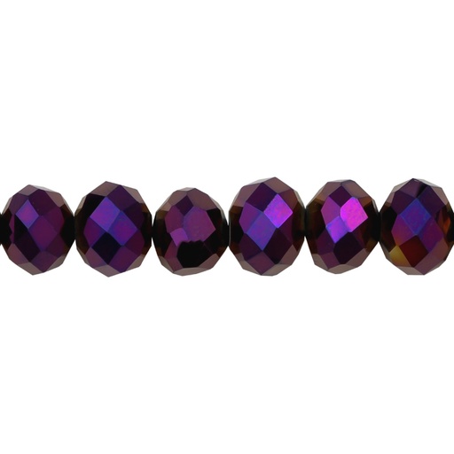 [14897] Murano rondela facetada 8mm vitrial light 97 x aprox 60unds