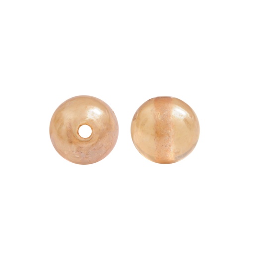 [26524] Vidrio hindú 8mm redondo 88l dorado x und