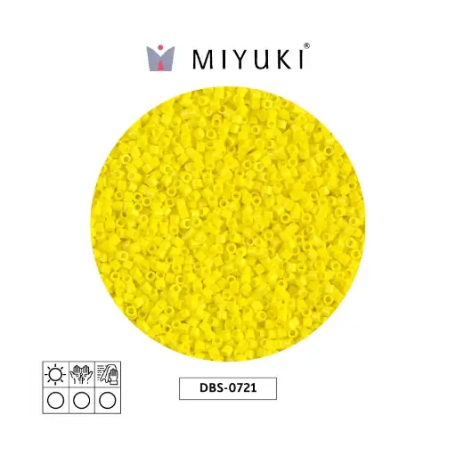 [12509] Miyuki delica 15/0 DBS0721 opaco amarillo x 50g