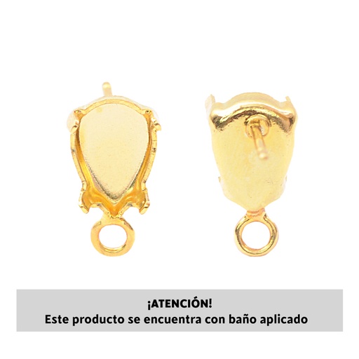 [31012] 4320DE setting arete + argolla 10x7mm/rodio x par