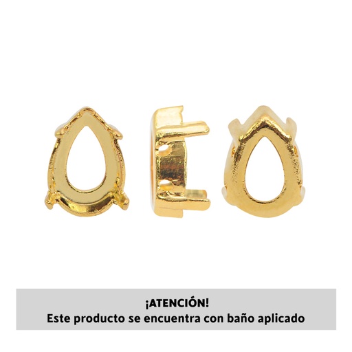 [32414] 4320DE setting para coser 10x7mm/rodio 4 huecos x 2unds