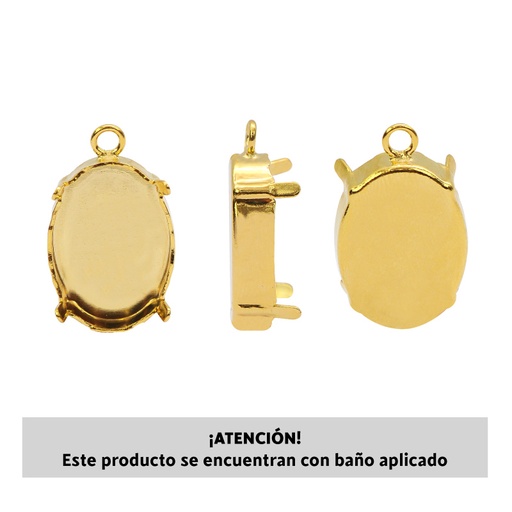 [20644] 4120CH Dije oval setting 18x13mm/rodio x und