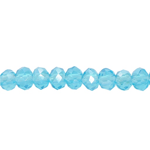 [14548] Murano rondela facetada 4mm aquamarine 09AB x aprox110unds