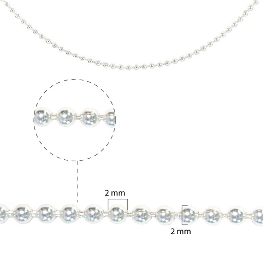 [11479] Cadena bolitas 2.0mm/SP x mt