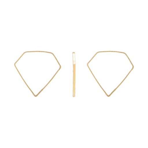 [24192] Marco diamante R204 14x16mm/rodio x 10 unds