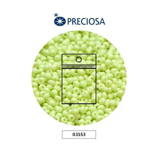 [21686] Mostacilla checa preciosa 2mm 03153 verde pastel x 50g