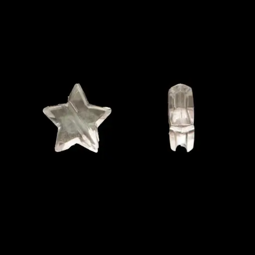 Acrilico 2293 estrella 10mm cristal x 50 gr