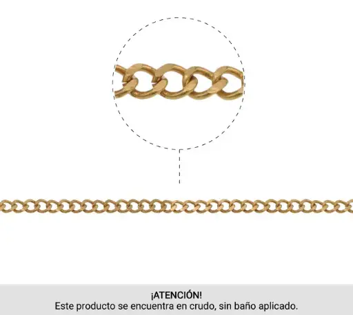Cadena brass 110SF 4.5x5.5mm/R x m
