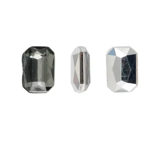 [05406] Acrilico K1012 octagon con cono 4x6mm smoky quartz 27 x und