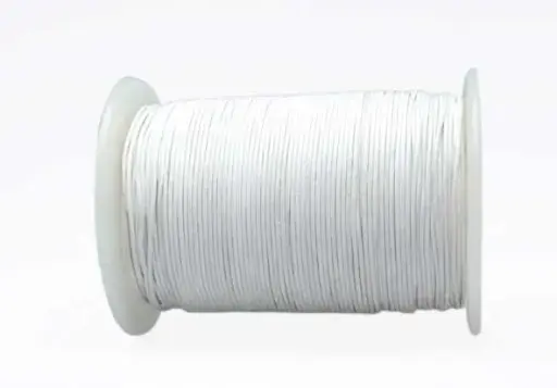 Cordon cuero 0.5mm White x 100m