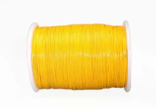 Cordon cuero 0.5mm yellow x 100m