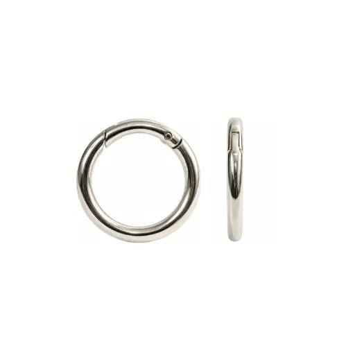 [06507] Mosqueton redondo 43mm plateado x und 