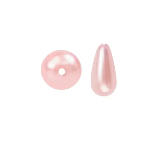 Perla sintetica gota 6x12mm rose A-05 x und