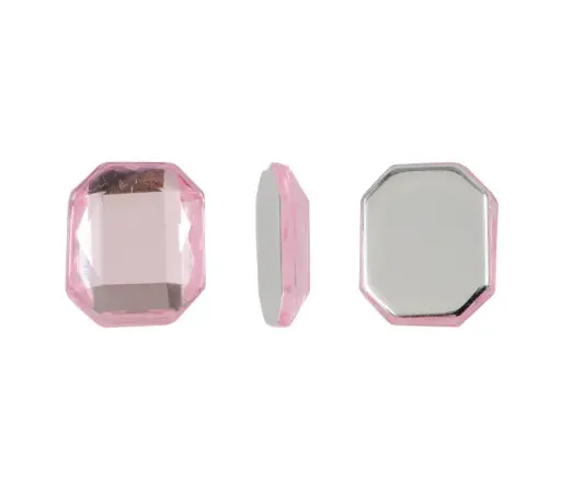 [07063] Acrilico K1013 octagon con cono 10X12mm vintage rose 22 x und
