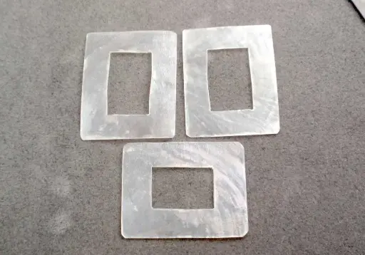 capiz rectangular JPL039 50x40mm x und