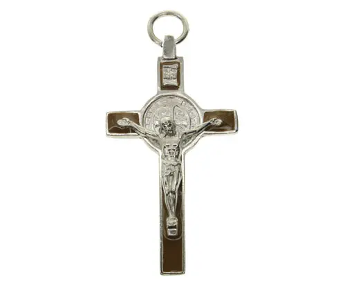 [08816] Cruz esmaltada cristo san benito XIRC-05 NQ x und
