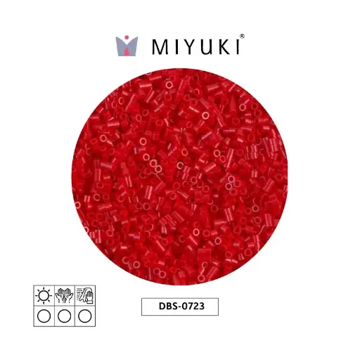 [01606] Miyuki delica 15/0 DBS0723 opaco oscuro rojo x 50g