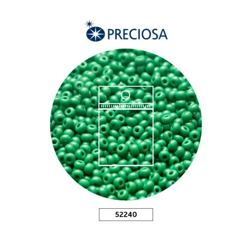 [04180] Mostacilla checa preciosa 10/0 2mm 52240 OP verdex50g