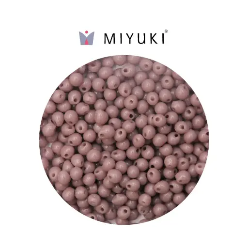 Miyuki drop beads 2.8mm DP0410 opaque mauve x 500g