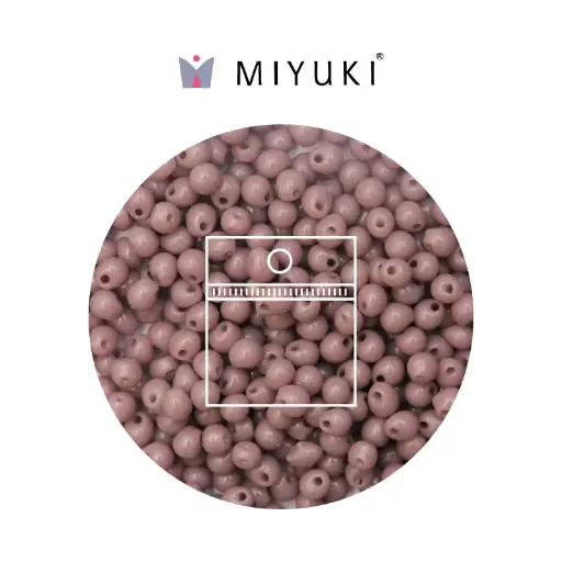 Miyuki drop beads 2.8mm DP0410 opaque mauve x 25g