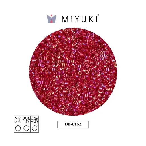 [03994] Miyuki delica 11/0 DB0162 opaco rojo AB x 50g