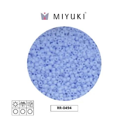 [05379] Mostacilla Miyuki rocalla 11/0 RR0494 opaco bebé azul x 250g