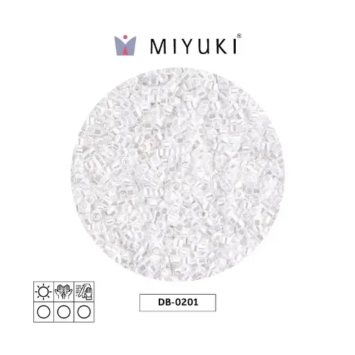 [04360] Miyuki delica 11/0 DB0201 blanco perla x 50g