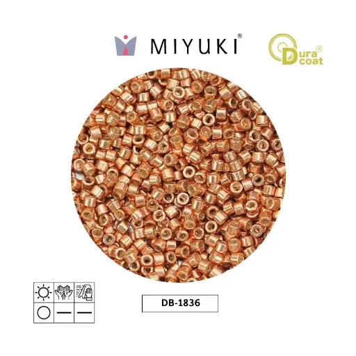 [06387] Miyuki delica 11/0 DB1836 galvanizado muscat x 50g