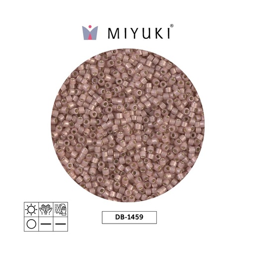 [08501] Miyuki delica 11/0 DB1459 plateado forrado shell opal x 50g