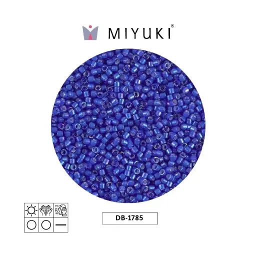 [06454] Miyuki delica 11/0 DB1785 forrado azul AB x 50gr