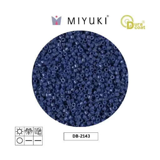 [02963] Miyuki delica 11/0 DB2143 durac opaco azul x 50g