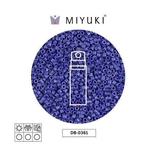 [02976] Miyuki delica 11/0 DB0361 mat metalizado azul x 10g