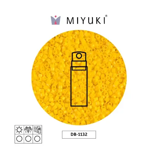 Miyuki delica 11/0 DB1132 opaque canary x 10g