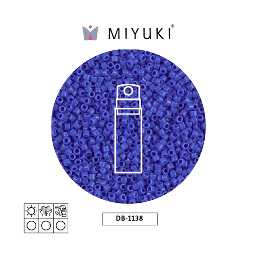 [01181] Miyuki delica 11/0 DB1138 opaco azul x 10gr