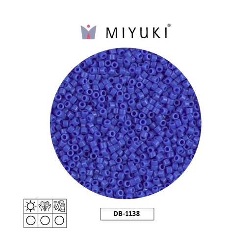 [00210] Miyuki delica 11/0 DB1138 opaco azul x 50gr
