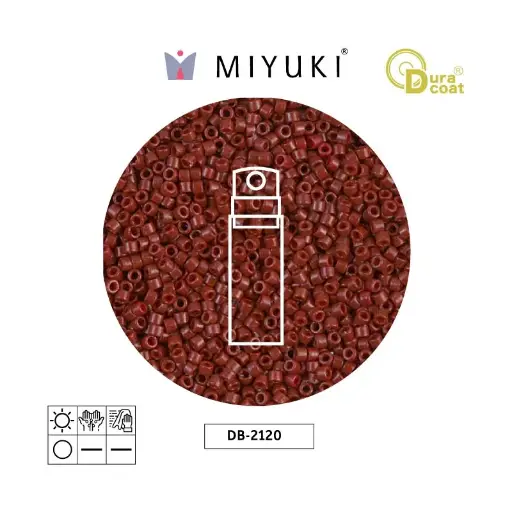 [02198] Miyuki delica 11/0 DB2120 opaco maroon x 10g