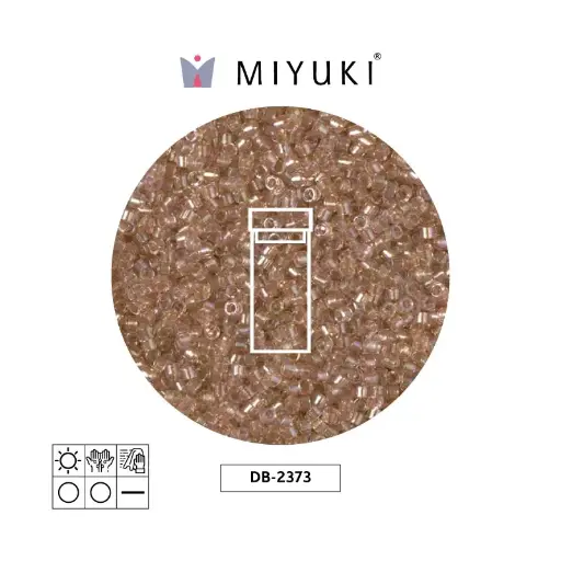 [07256] Miyuki delica 11/0 DB2373 color lined blush x 3g
