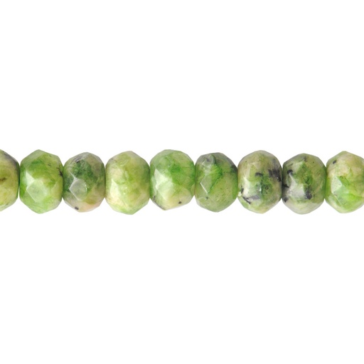 Rondela facetada 2x4mm agata jungle x 115unds