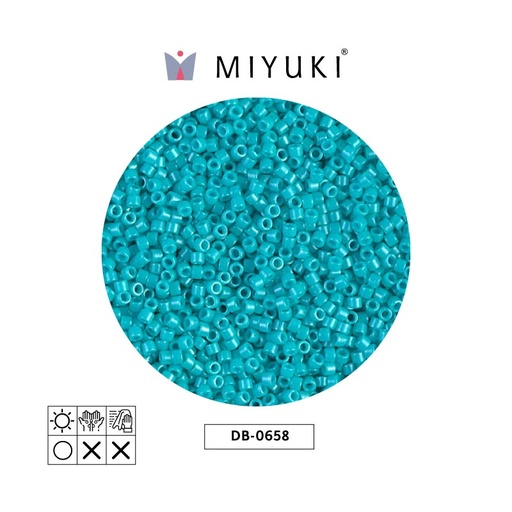 [04266] Miyuki delica 11/0 DB0658 opaco azul turquesa x 50g