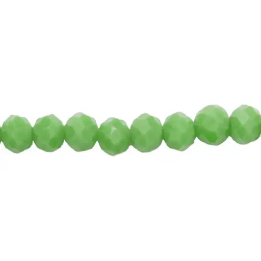 [08256] Murano rondela facetada 4mm verde pino 102 x aprox120und