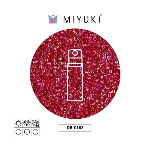 [01865] Miyuki delica 11/0 DB0162 opaco rojo AB x 10gr